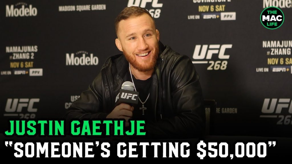 Justin Gaethje: If I don’t get a title shot, I’m going to war; Talks Daniel Cormier tweets