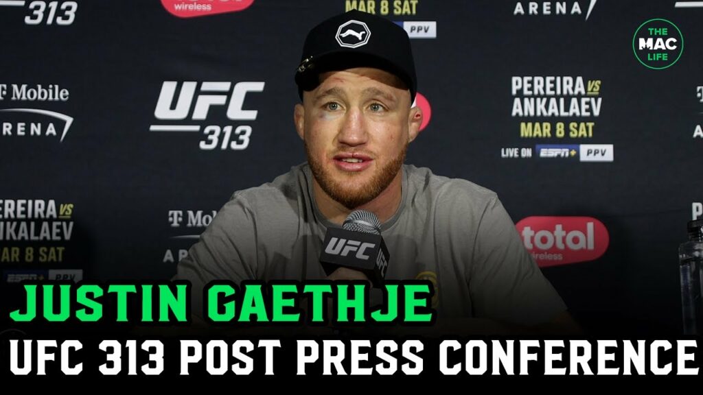 Justin Gaethje talks Rafael Fiziev win: "I was nervous for a second"