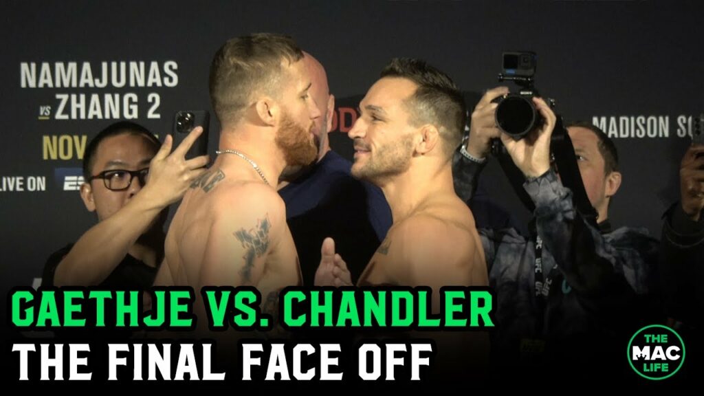 Justin Gaethje vs. Michael Chandler Final Face Off | UFC 268