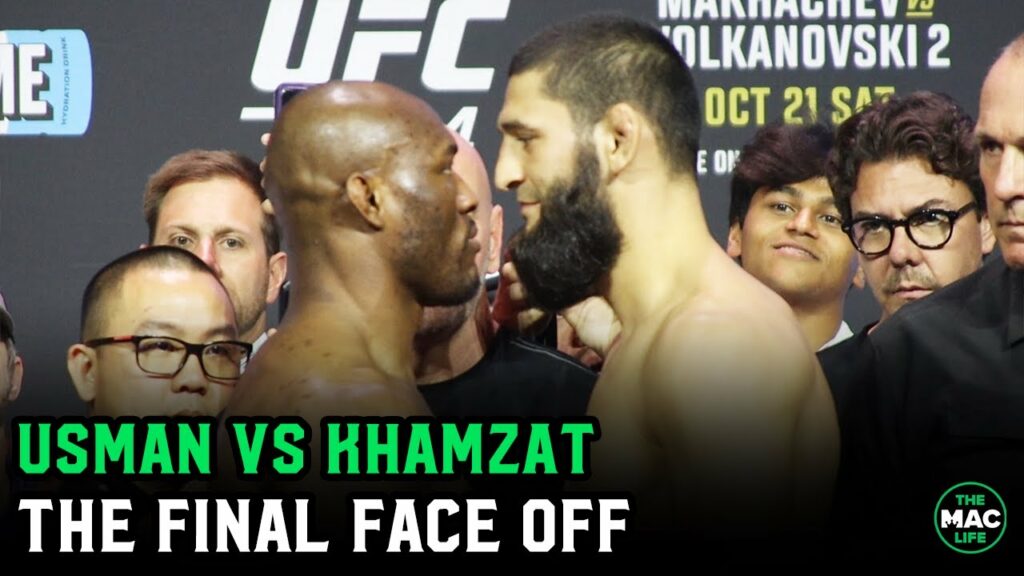 Kamaru Usman vs. Khamzat Chimaev Intense Final Face Off | UFC 294