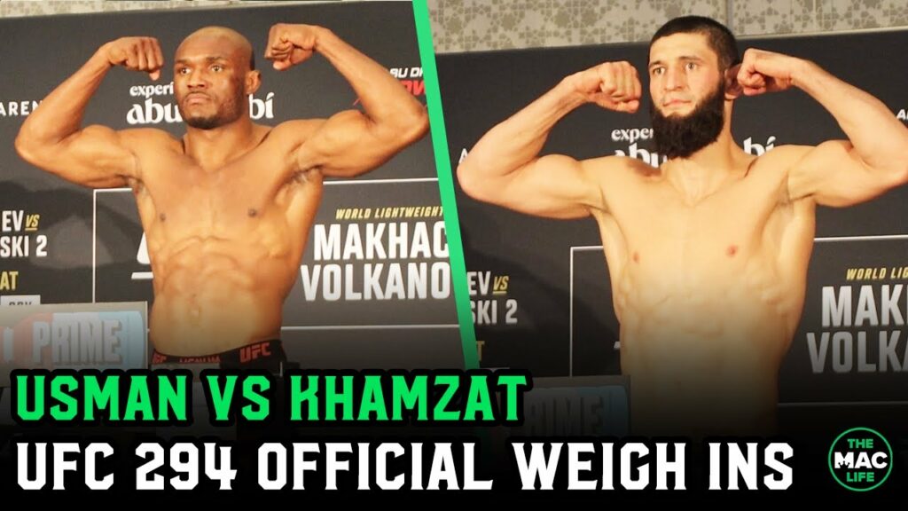 Kamaru Usman vs. Khamzat Chimaev Official Weigh-ins | UFC 294