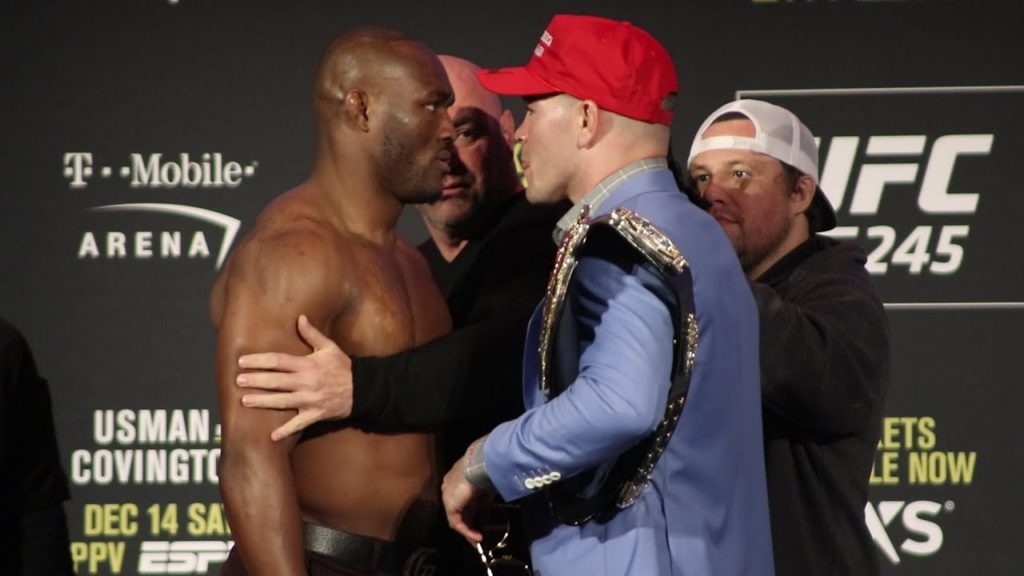 Kamaru Usman vs. Colby Covington | UFC 245 Press Conference Face Off