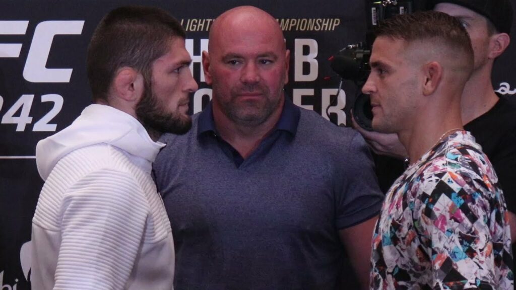 Khabib Nurmagomedov vs. Dustin Poirier Face Off