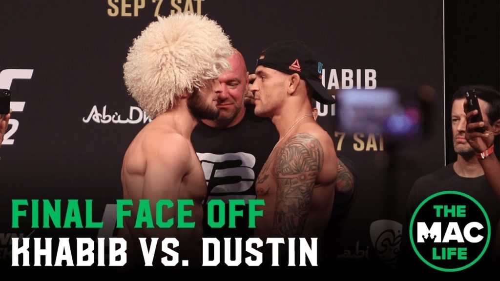 Khabib Nurmagomedov vs. Dustin Poirier Face Off | UFC 242 Ceremonial Weigh-Ins