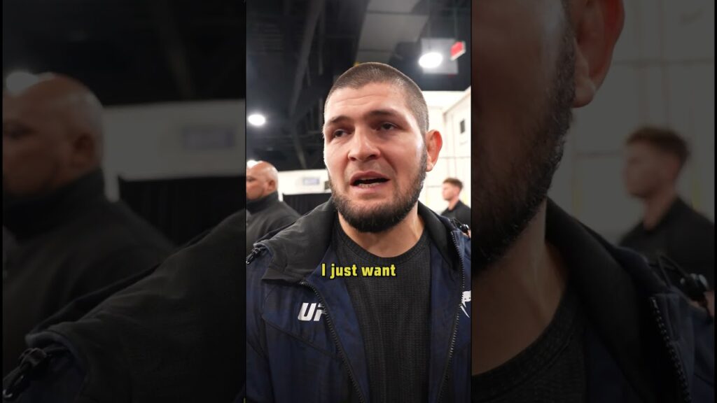 Khabib's thoughts on LAST MINUTE replacement 😳 #ufc311