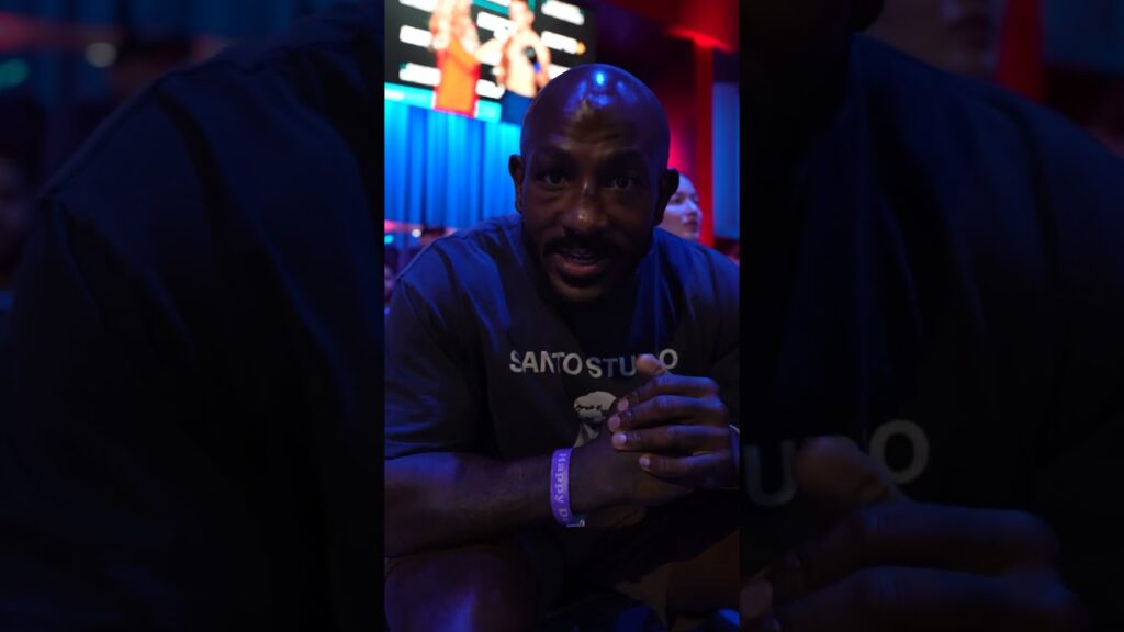 Khalil Rountree Jr getting inspired at DWCS for his upcoming fight 😤