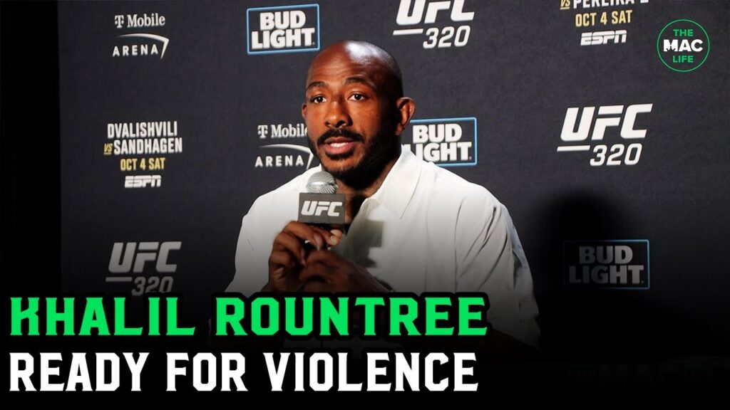 Khalil Rountree on Jiri Prochazka: 'I'm prepared for a VIOLENT fight' | UFC 320 Media Day