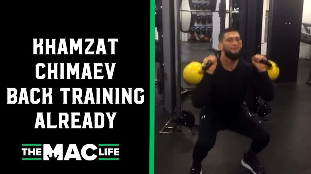 Khamzat Chimaev back training already after Gilbert Burns fight