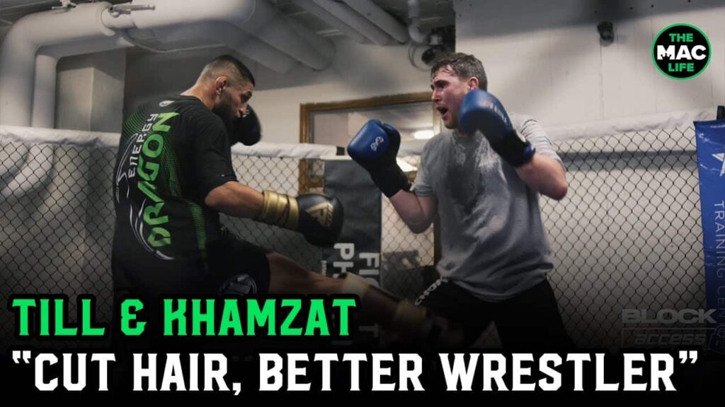 Khamzat Chimaev to Darren Till: "Shave your hair and you'll be a better wrestler"