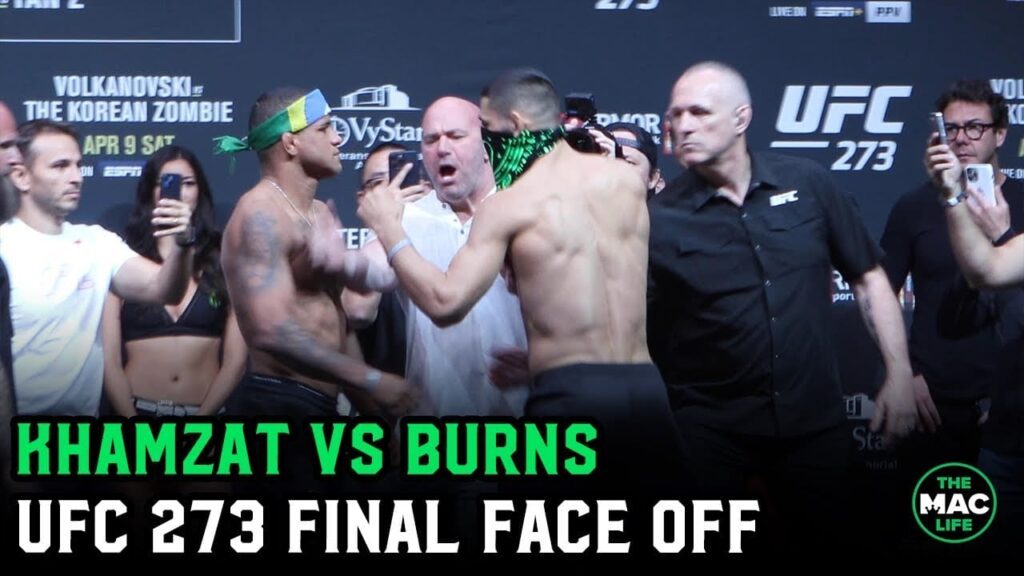 Khamzat Chimaev vs. Gilbert Burns Final Face Off | UFC 273