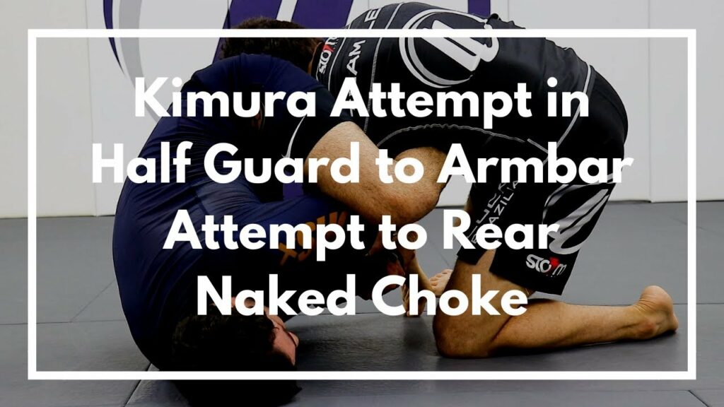 Kimura Attempt in Half Guard to Armbar Attempt to Rear Naked Choke