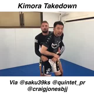 Kimura takedown by Sakuraba!    Repost CraigJonesBJJ BJJ Fanatics Outlast BJJ