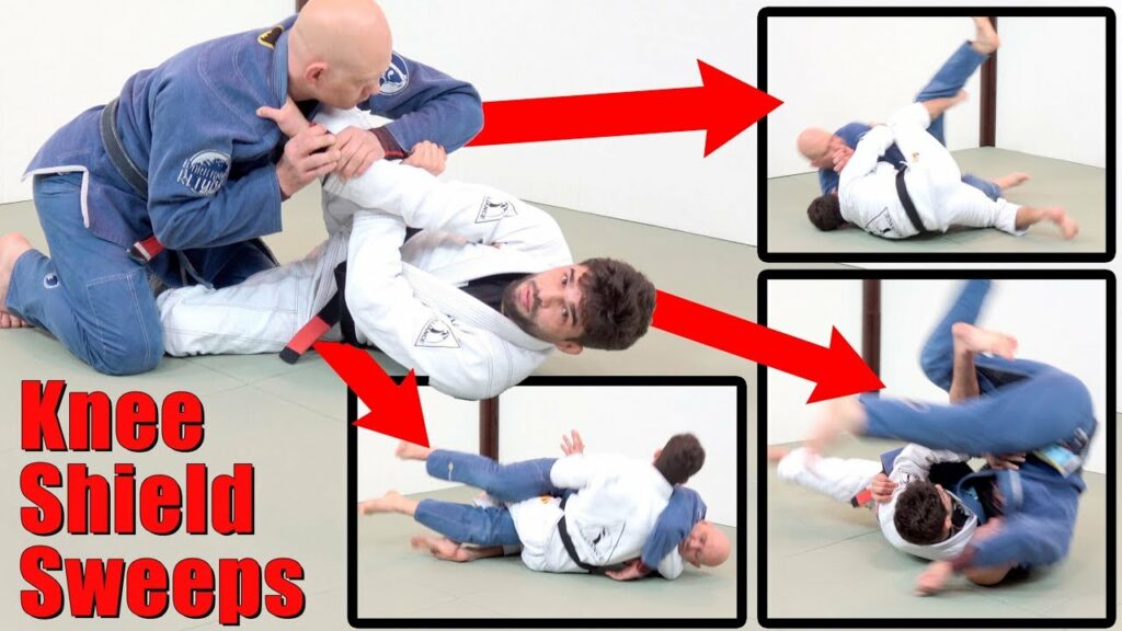 Knee Shield Half Guard Sweeps Using the Action-Reaction Principle