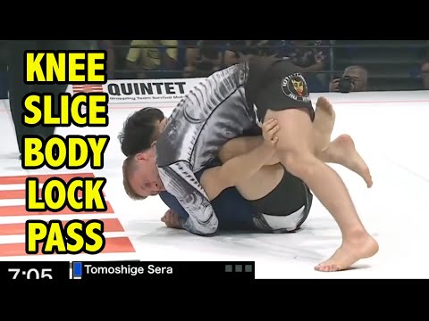 Knee Slice Body Lock Guard Pass Against Shin On Shin Guard