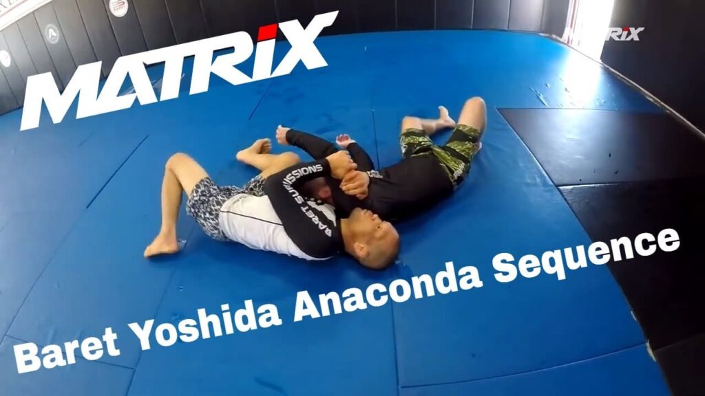 Kneeslide Pass to Backstep to Guillotine to Sweep and Anaconda Finish by Baret Yoshida