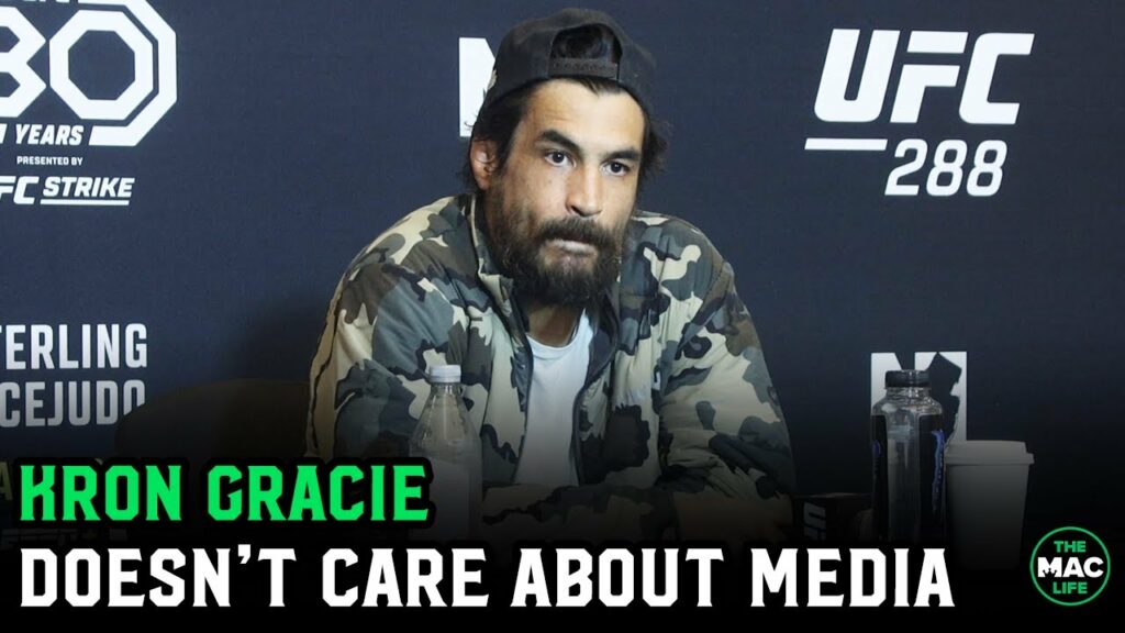 Kron Gracie doesn't care about media day; Answers 10 questions in under 2 and a half minutes
