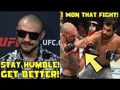 Kron Gracie: "I won that fight", Cub Swanson gives Kron advice: "Stay Humble, Get better"
