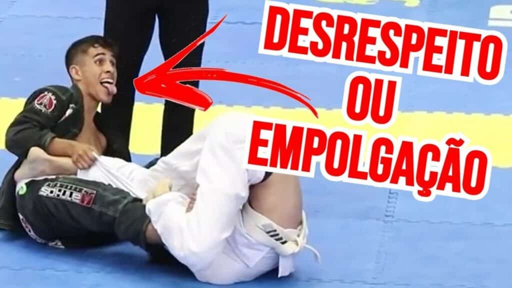 LUTA POLEMICA DE FAIXA BRANCA MOSTROU A LINGUA E RIPA NELE