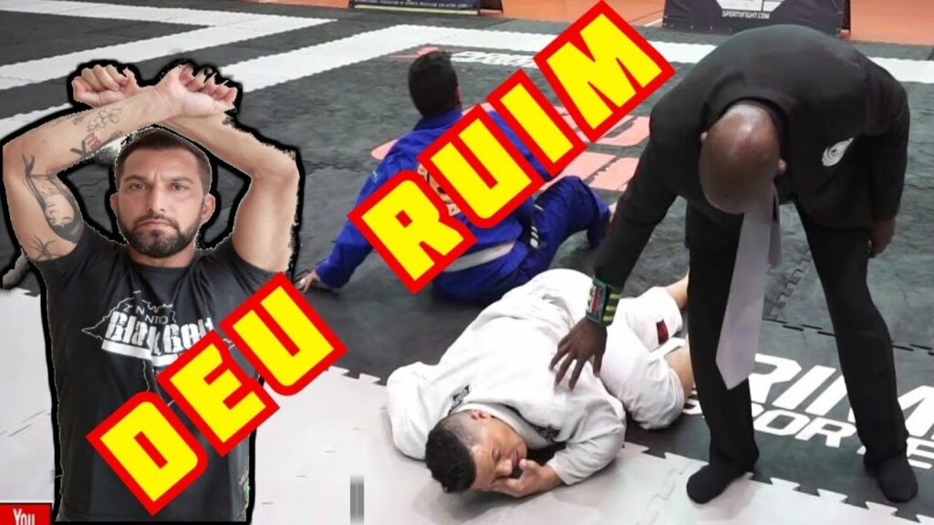 LUTADOR METEU O LOUCO LEG E FOI DESCLASSIFICADO - JIU JITSU FEU BJJ