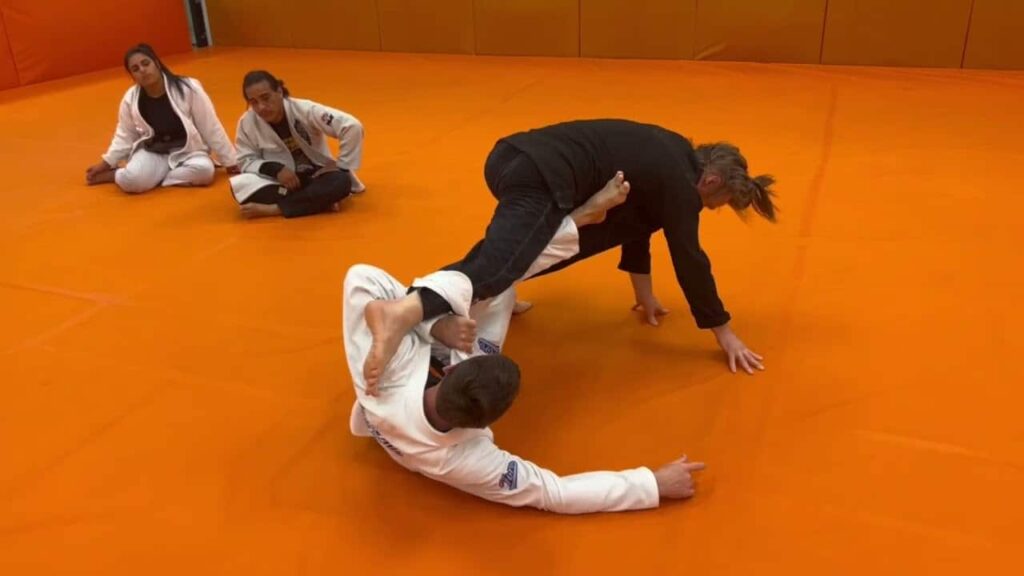 Lapel Guard: Canero Guard Stand and Base Sweep and Back Take