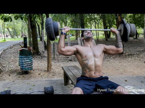 Leandro Lo's Strength Workout In An Outdoor Primitive Gym