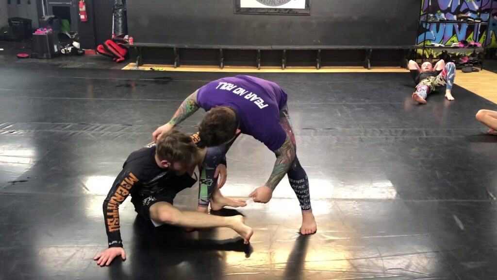 Leg Grab Ten Finger Guillotine - ZombieProofBJJ (NoGi)