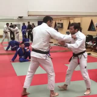 Leg stomp - ankle pick / leg stomp - tai otoshi by Judo and BJJ black belt Arya Esfandmaz.