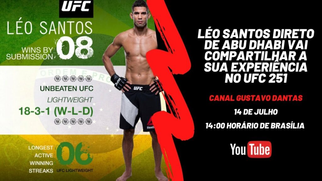 Léo Santos direto de Abu Dhabi compartilhando a sua experiência no UFC 251