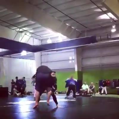Little man with the HUGE takedown!