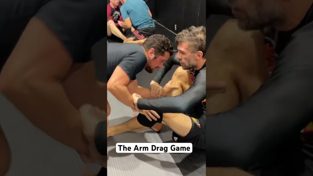 Live arm drag drilling footage from the BJJ Games instructional #bjj #brazilianjiujitsu #nogi