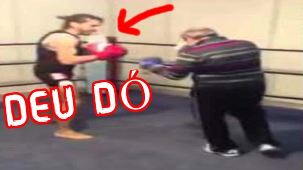MENOSPREZOU UM VELHO BOXEADOR E LEVOU UM COURO QUE DEU ATÉ DÓ