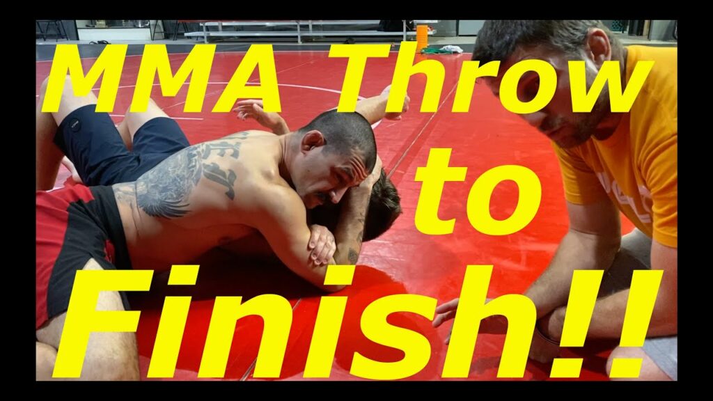 MMA Clinch TAKEDOWN to SUBMISSION!!  (Osoto Gari to Kata Gatame)