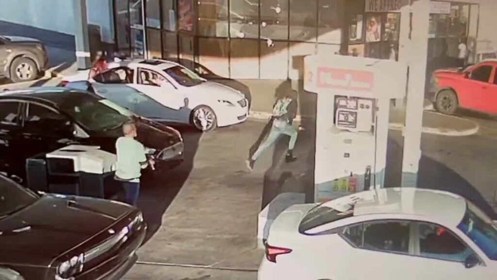 Man Starts Gun Battle In Gas Station Parking Lot