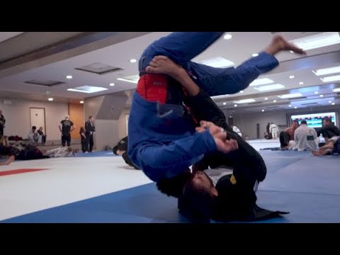 Marcio Andre Trains With Blue Belt In Paris, France
