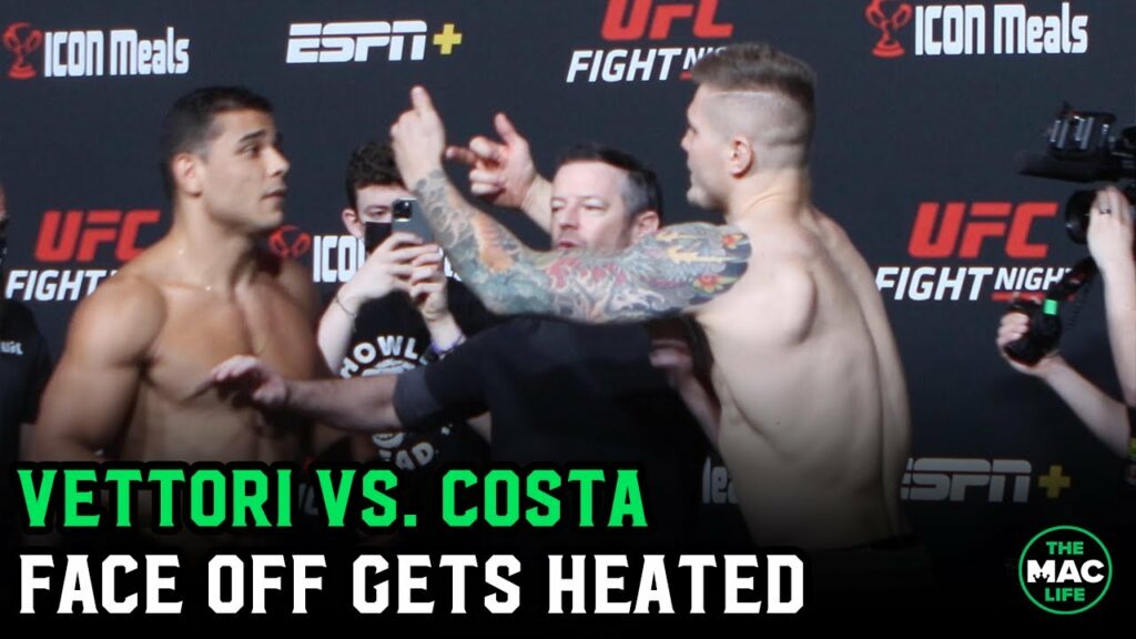 Marvin Vettori and Paulo Costa have heated Final Face Off: "You're a f***** b****!"