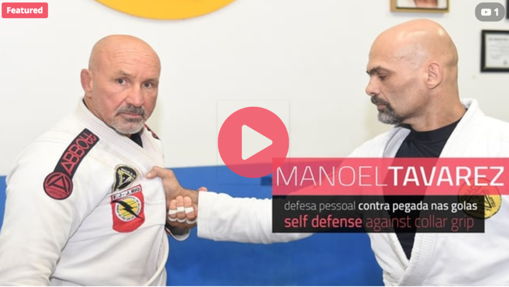 Master Manoel Tavares teaches a defense against the collar grip