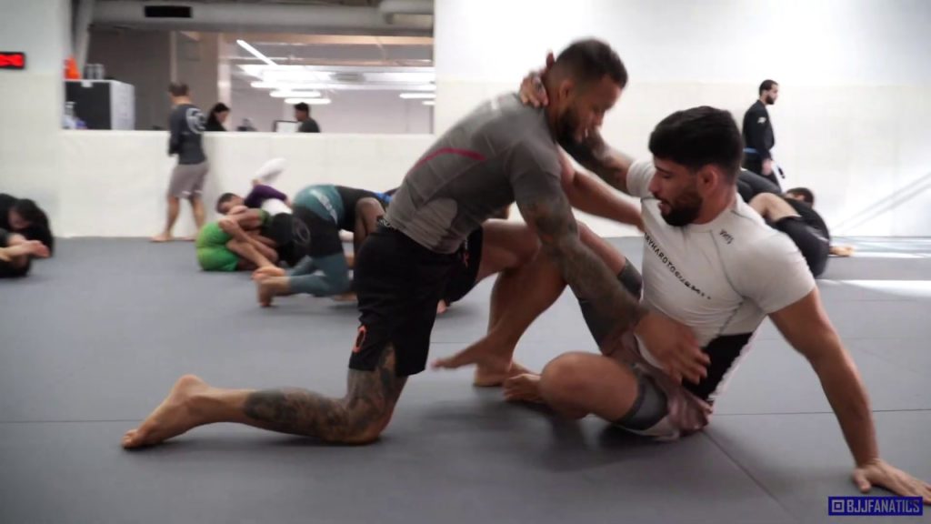 Matheus Diniz and Marcos Tinoco Rolling At Marcelo Garcia Academy