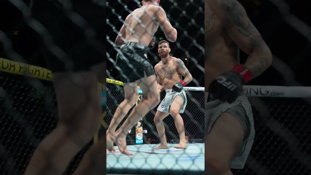 Mauricio Ruffy with a massive connection!! 👊 #ufc301