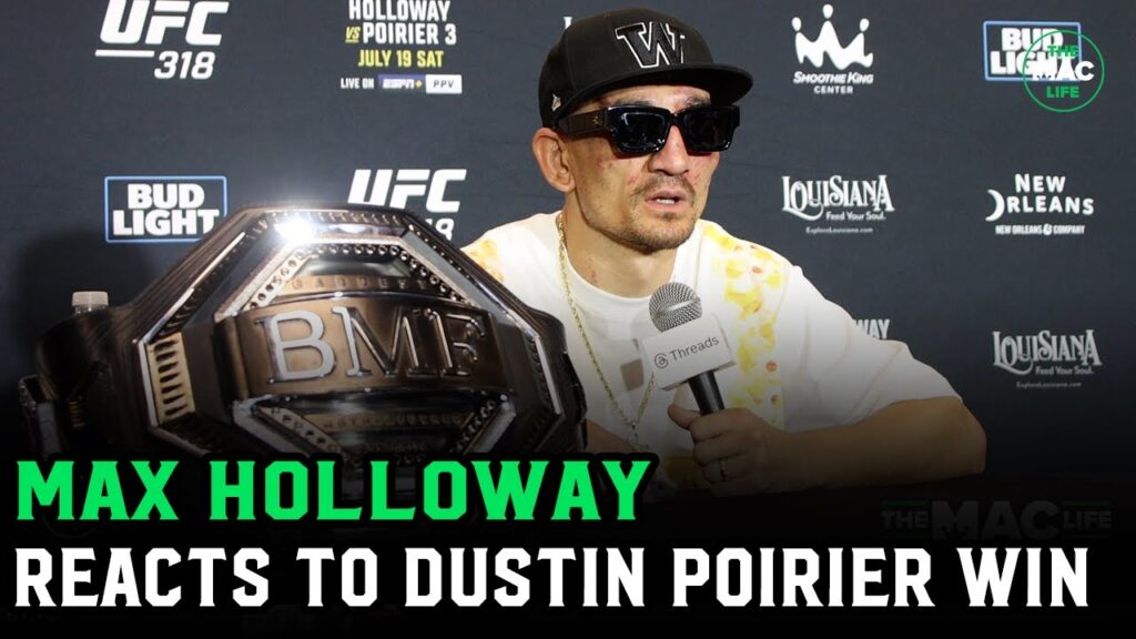 Max Holloway on Dustin Poirier: "He Still Hits Hard As s***" | Post Fight Presser