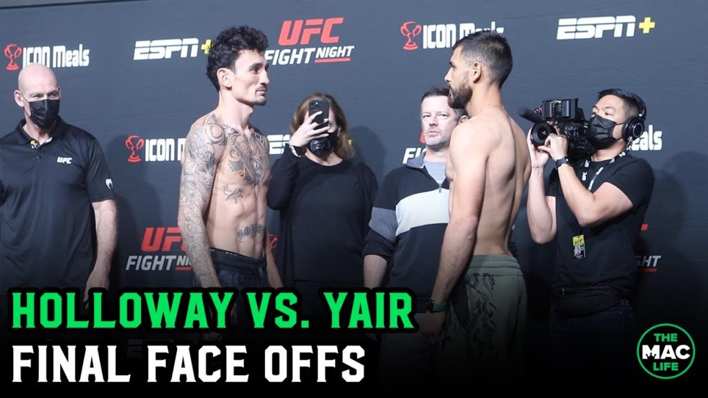 Max Holloway vs. Yair Rodriguez Final Face Off | UFC Vegas 42