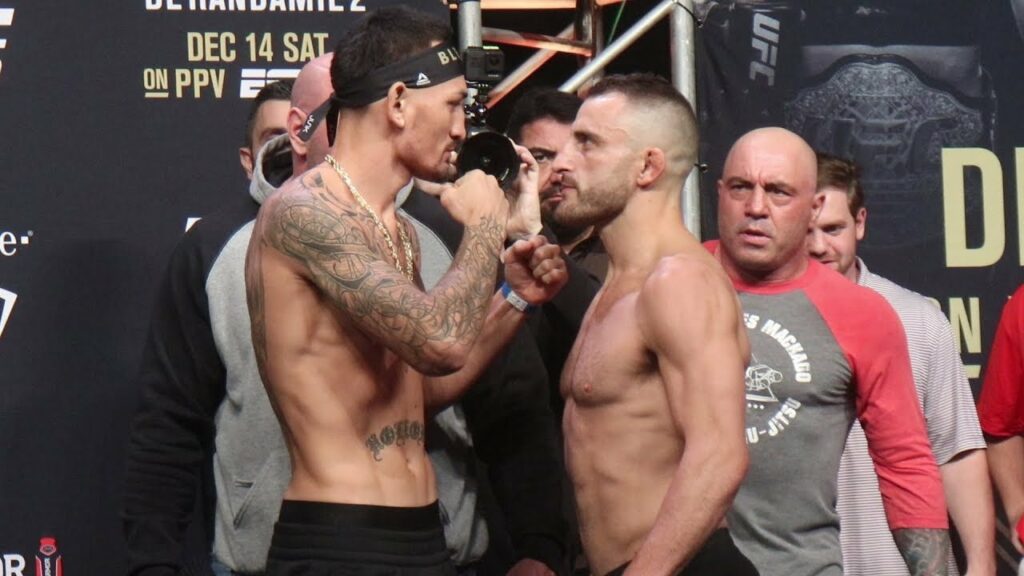 Max Holloway vs. Alexander Volkonvoski Face Off | UFC 245 Ceremonial Weigh-Ins