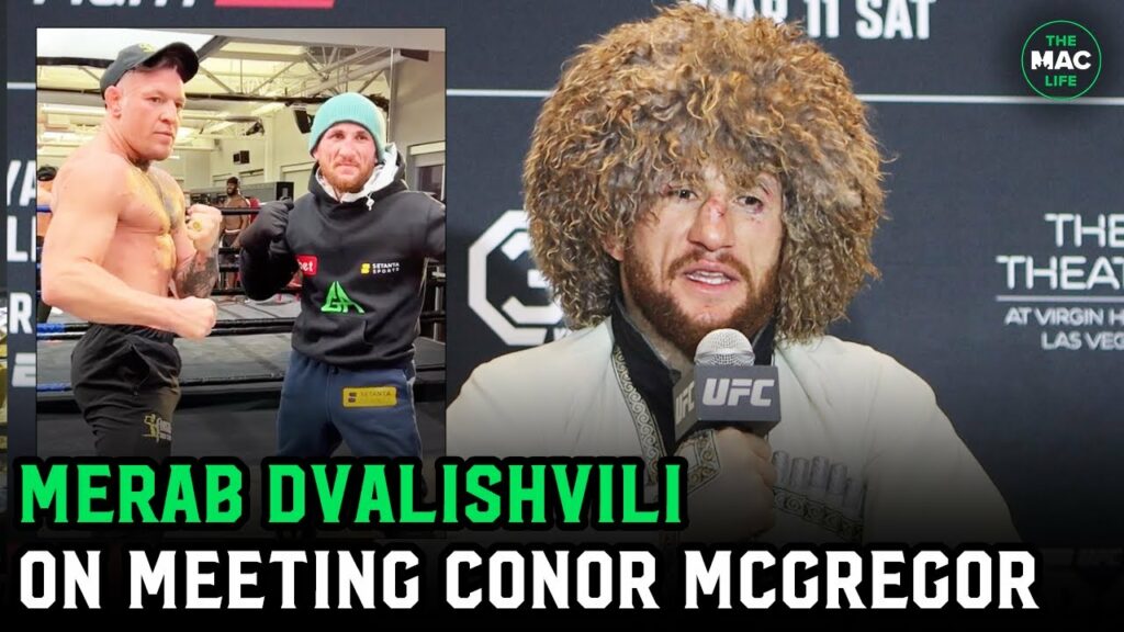 Merab Dvalishvili ecstatic meeting Conor McGregor: "I always wanted to tell him thank you"