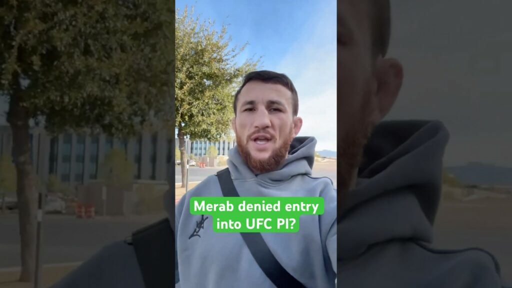 Merab Dvalishvili says he was DENIED entry into the UFC PI 😬 #ufc