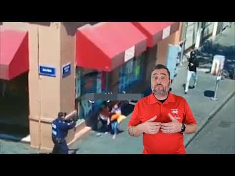 Mexico City Officer Avoids Children To Shoot Thief