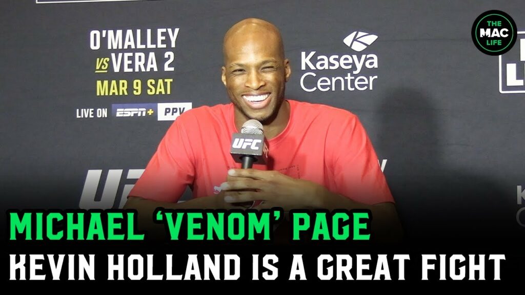 Michael “Venom” Page: 'Kevin Holland and I are going to have the first in-cage podcast'