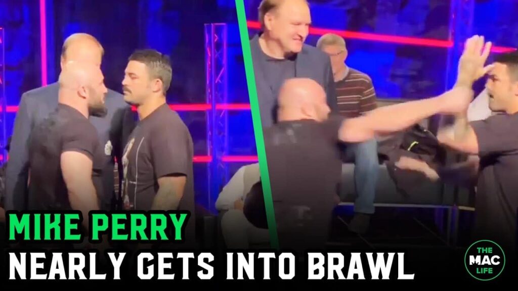 Mike Perry gets into physical altercation with other man at press conference