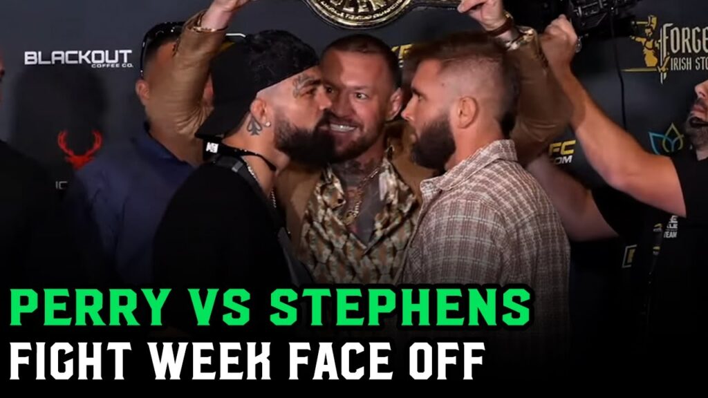 Mike Perry vs. Jeremy Stephens Fight Week Face Off W/Conor McGregor