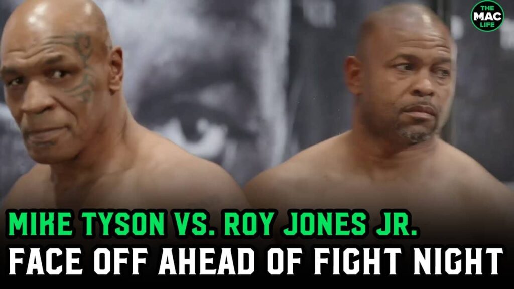 Mike Tyson vs. Roy Jones Jr. Face Off: "I'm pitching punches, everything else is up to Roy"