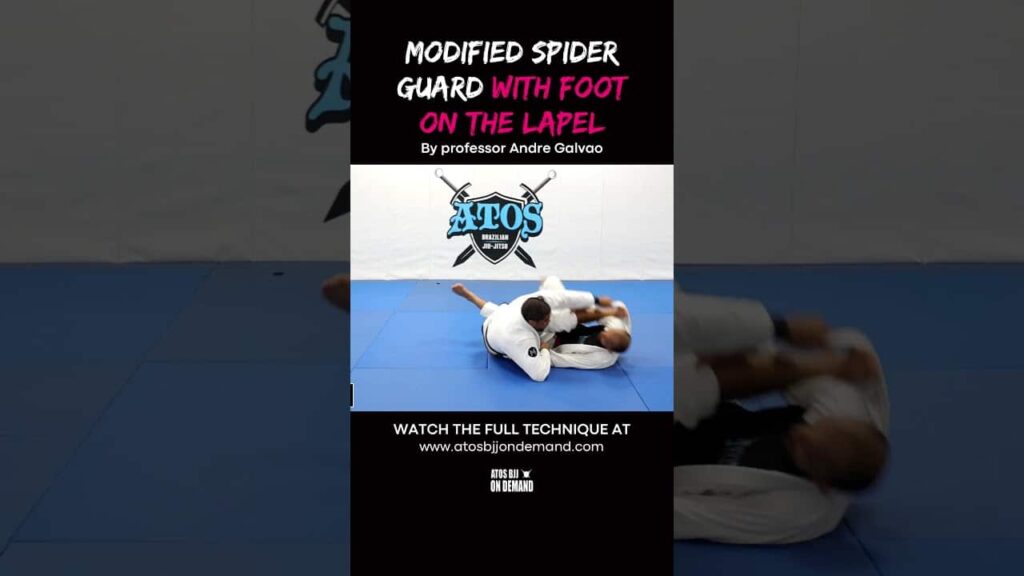 Modified Spider Guard with Foot on the Lapel