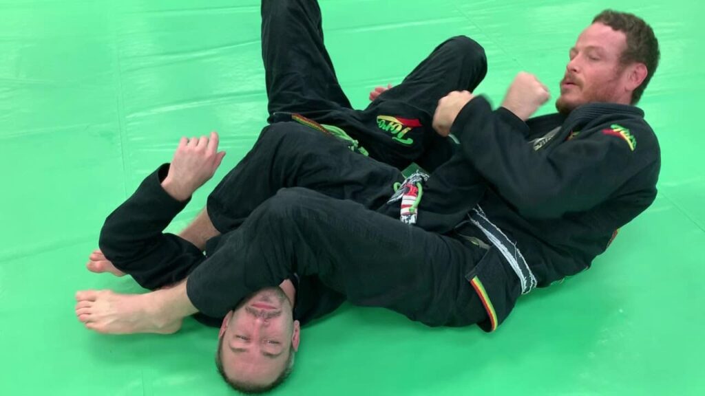 Mount:  Belly Down Armbar and Roll Through When they Push/Turn